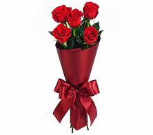 Букет 5 Красных роз Эдлесс Лав в Приазовской