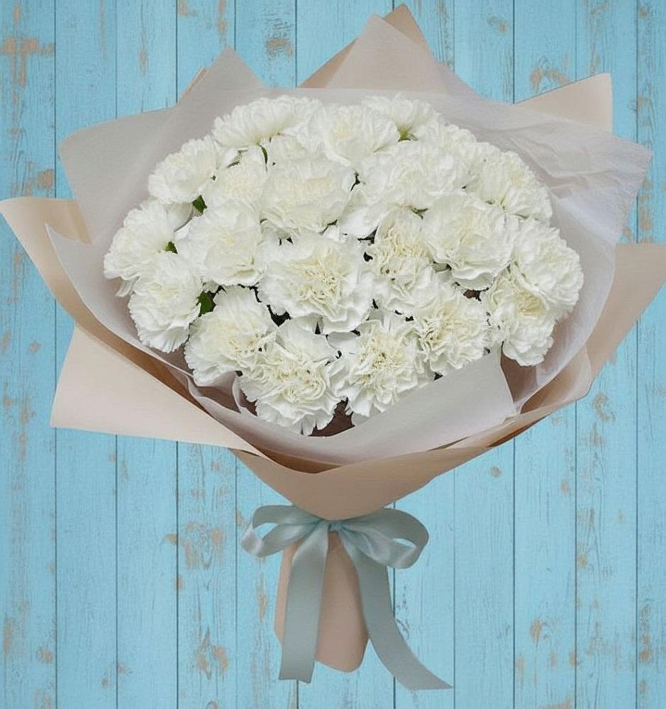 Букет цветов из: Гвоздики в Приазовской