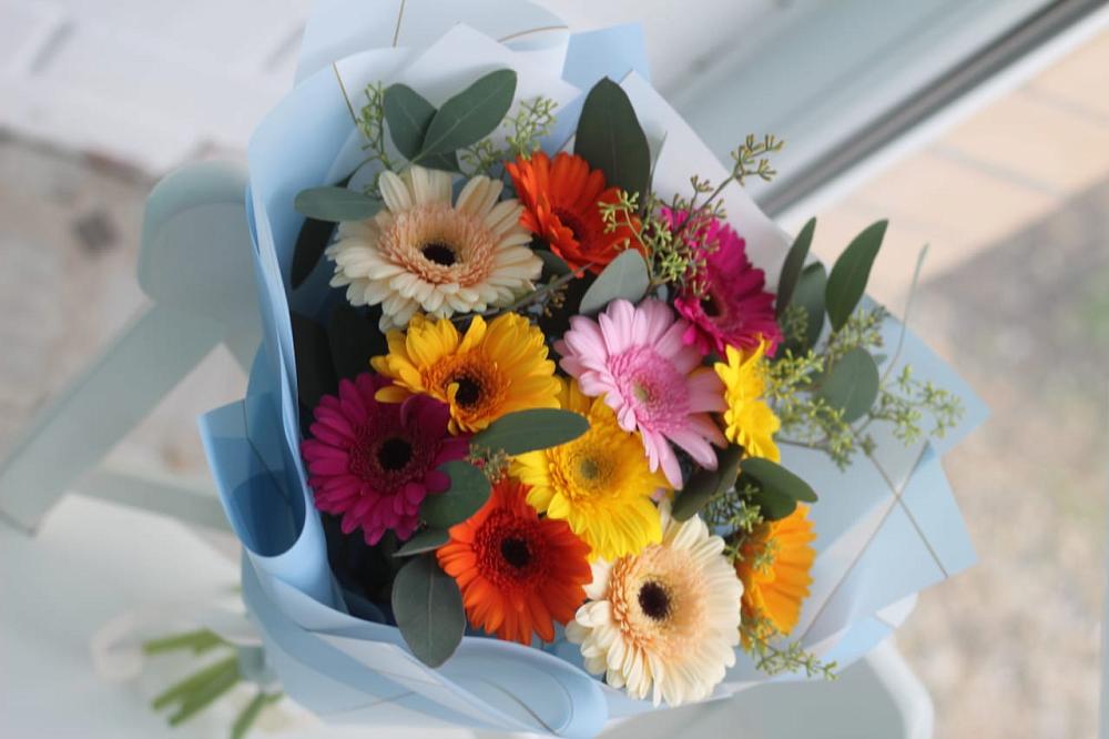 Букет цветов из: Герберы в Приазовской