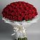Букет 101 Красная роза Блэк Мэджик в Приазовской
