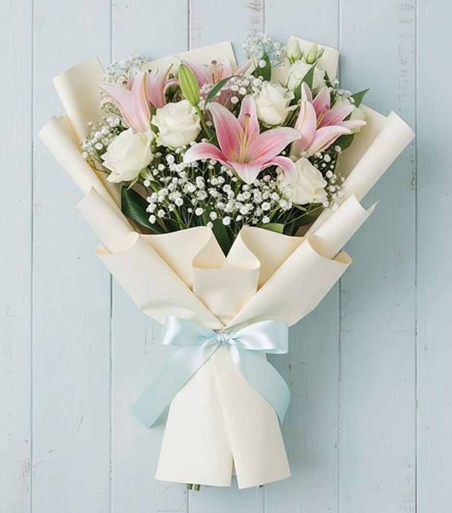 Букет цветов из: Лилии в Приазовской