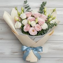 Букет цветов из:  Лизиантусы в Приазовской