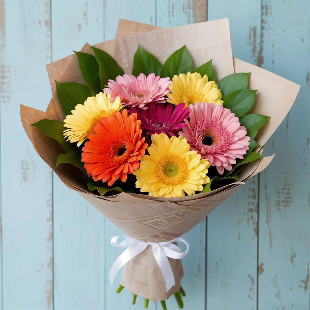 Букет цветов из: Герберы в Приазовской