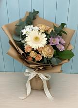 Букет цветов из:  Герберы и Хризантемы в Приазовской