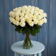 Букет 51 Белая роза Эдлесс Лав #REPLACE_PRED# Приазовской