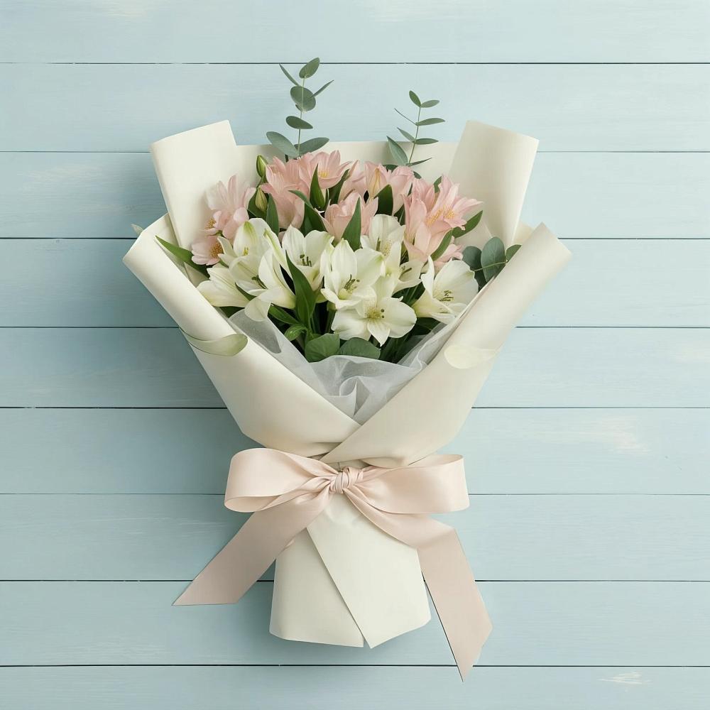 Букет цветов из: Альстромерии в Приазовской