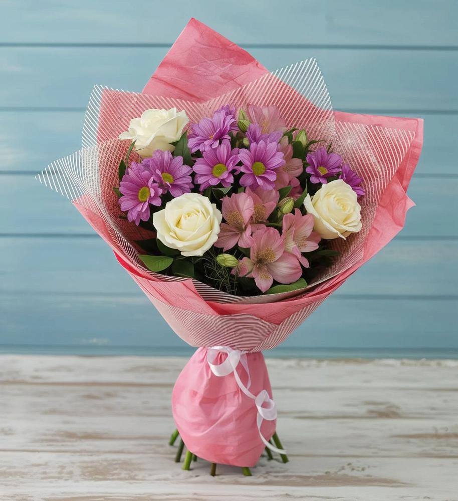 Букет цветов из: Герберы в Приазовской