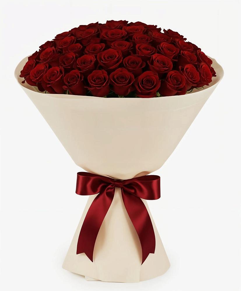 Букет 101 Бордовая роза Блэк Бакарра в Приазовской